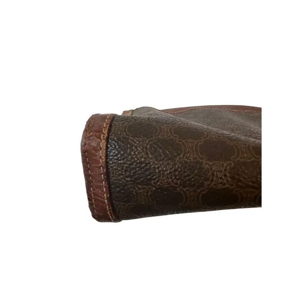 Celine Brown Patterned Toiletry Bag